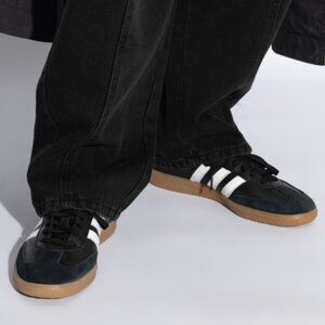 adidas Originals Samba Decon Sneakers Black and White Size 5 Fits like 7